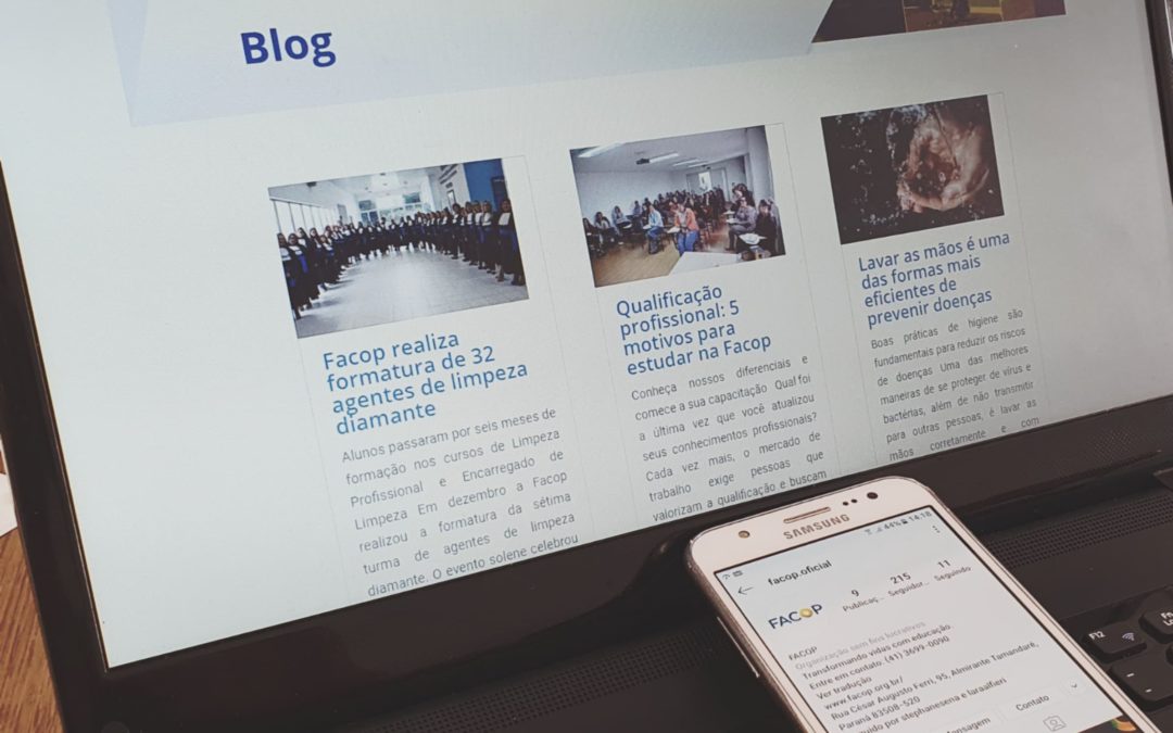 Novidade: Facop lança blog e novas redes sociais